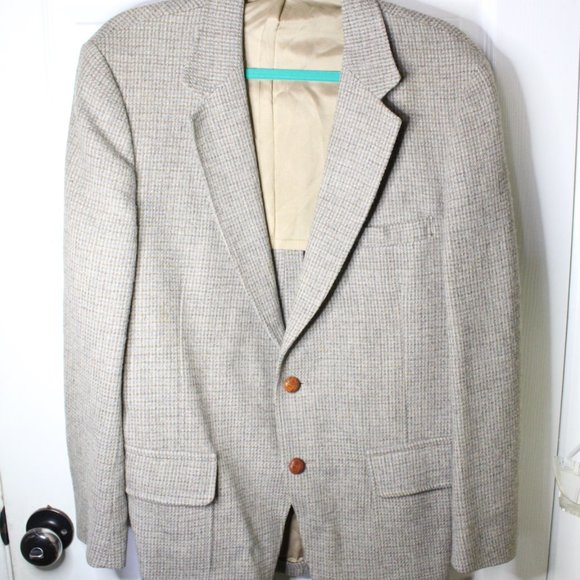 🌟 2 for $15 Vintage Clipper Craft Clothes two button men’s 100% wool blazer - Picture 1 of 12